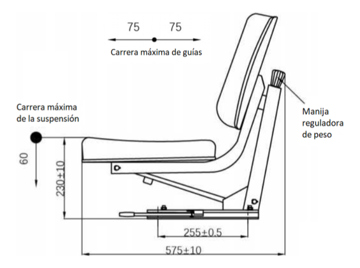 Asiento De Tractor Universal John Deere / Pauny / Massey 001