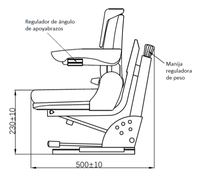 Butaca De Tractor Universal John Deere / Pauny / Massey 003