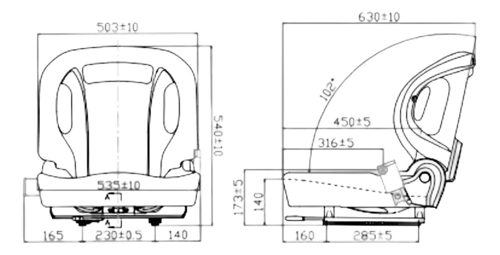 Butacas Gamma Asiento Para Autoelevador
