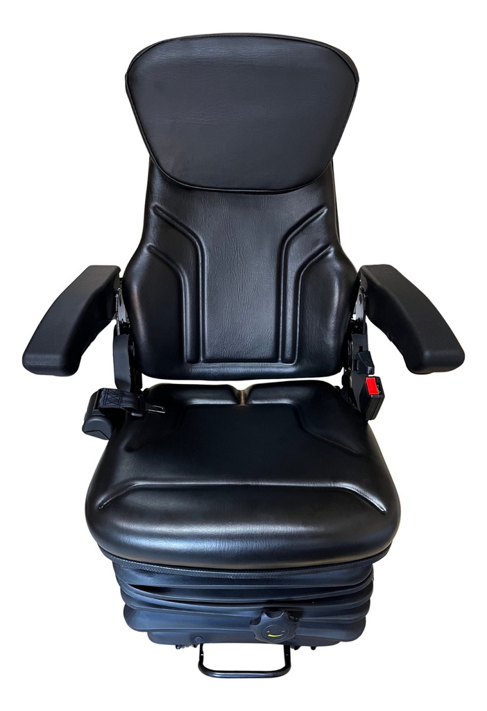 Butaca Para Tractor C/ Apoya-brazo/apoya-cervical/cinturón Negro